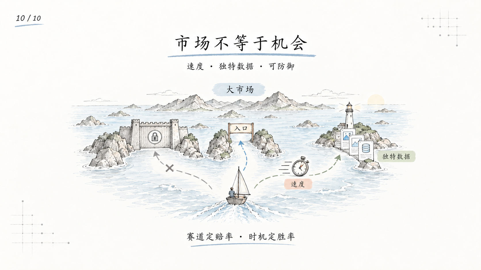 创业公司需要入口、速度和独特数据